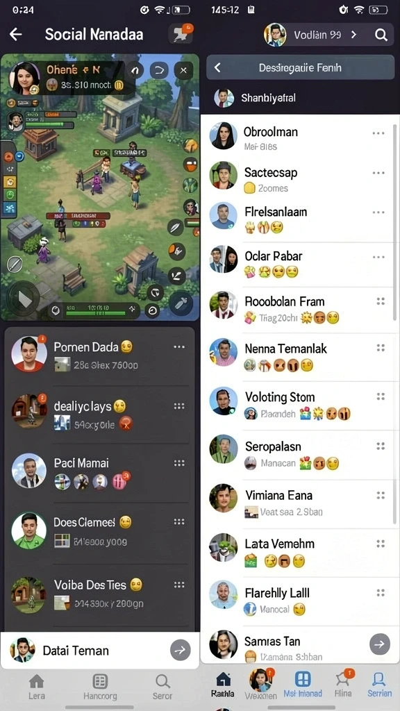 Tampilan awal permainan yang menarik.