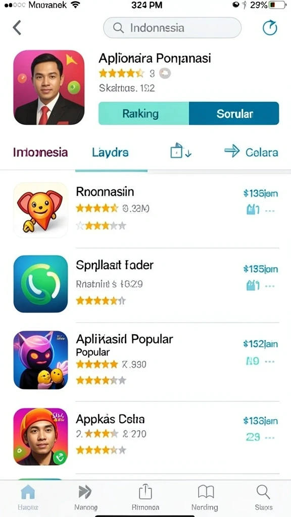Beragam pilihan permainan yang dapat dipilih.