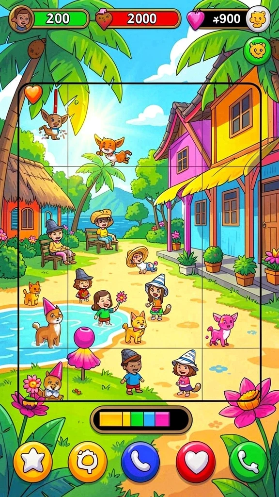 Karakter-k karakter unik dengan kemampuan yang berbeda.