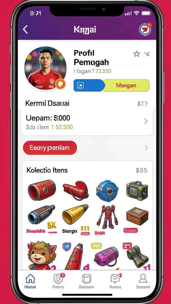 Menu navigasi yang mudah dipahami oleh pengguna.