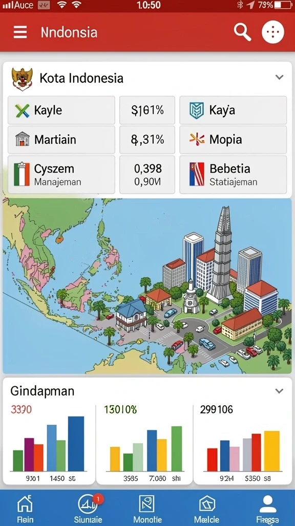 Tangkapan layar level hutan lebat yang menakjubkan.