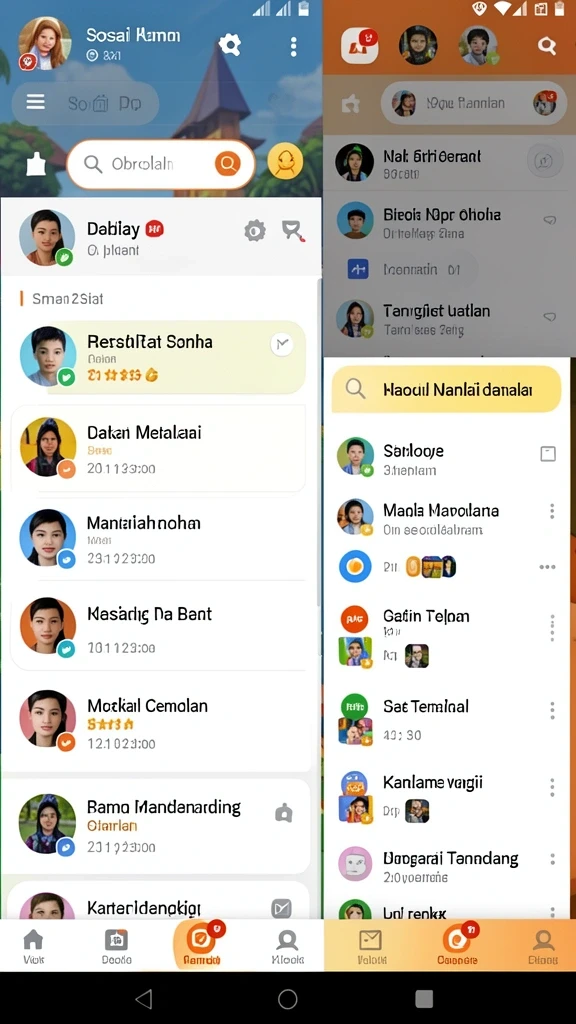 Beragam pilihan permainan yang tersedia untuk semua.