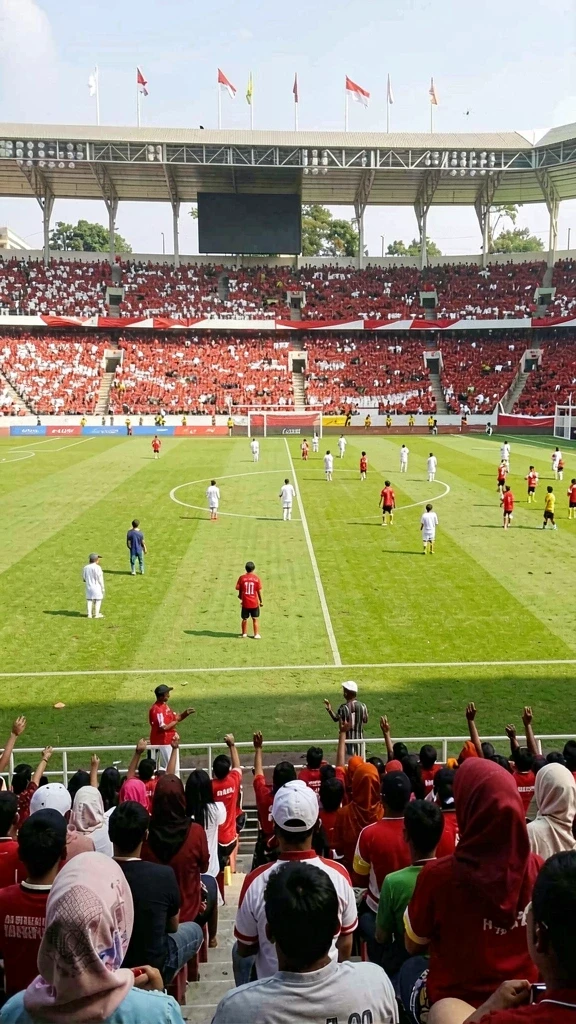 Tangkapan layar menampilkan level pertama yang cerah dan penuh warna.