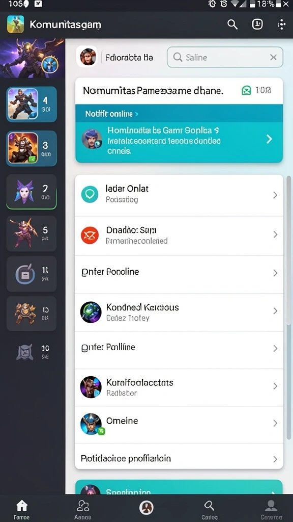 Screen fitur multiplayer yang mengasyikkan.