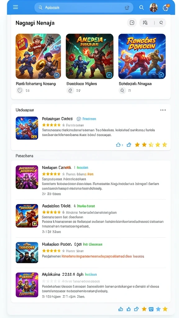 Screenshot menunjukkan antarmuka yang menarik dan user-friendly.