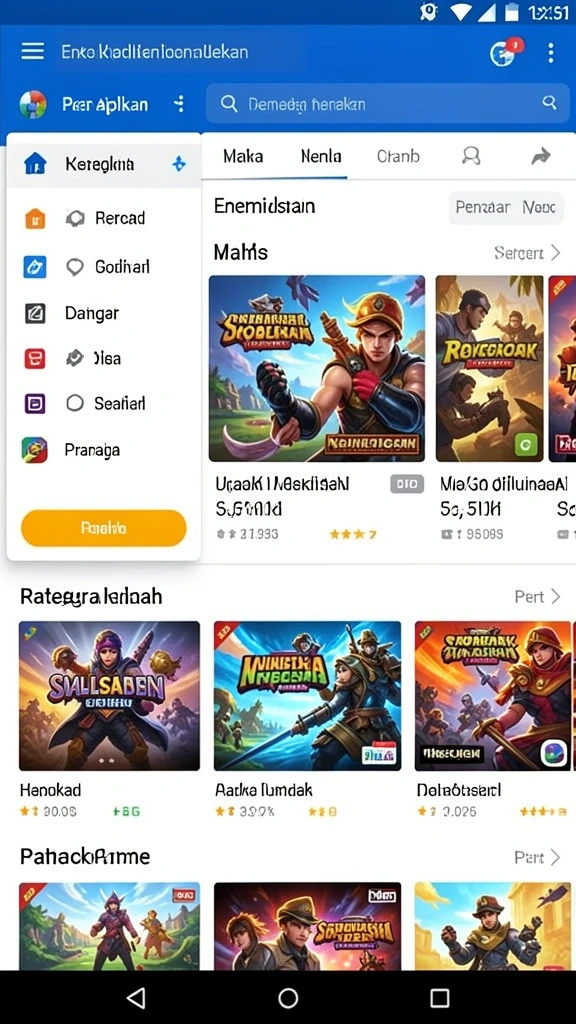 Tampilan antarmuka KATAKWIN yang menarik dan mudah dinavigasi.