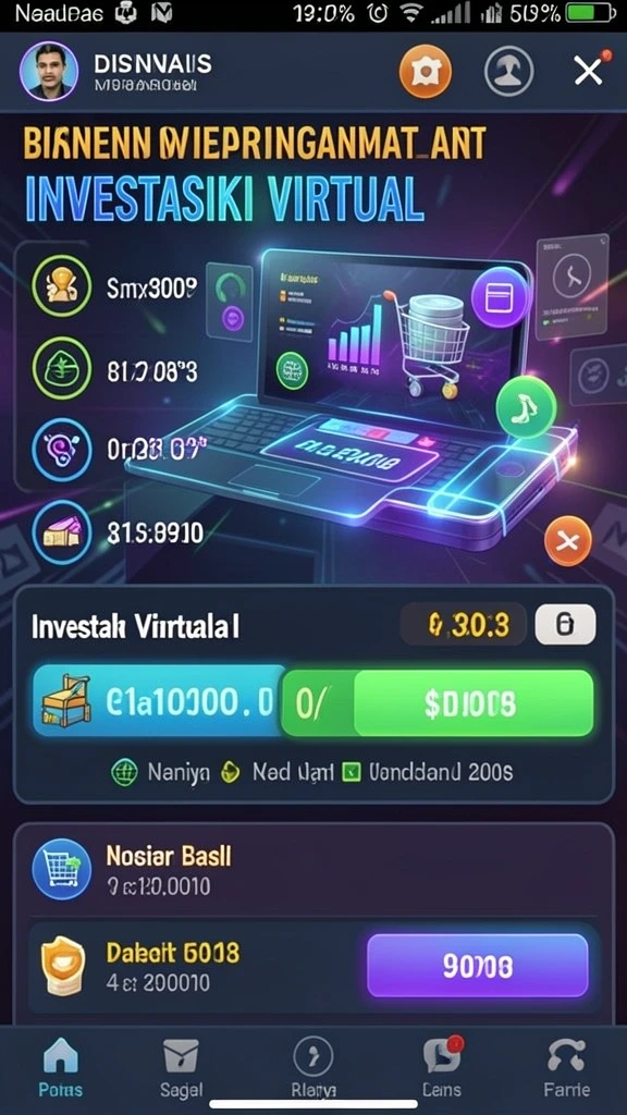 Screenshot menunjukkan tampilan antarmuka permainan yang menarik.