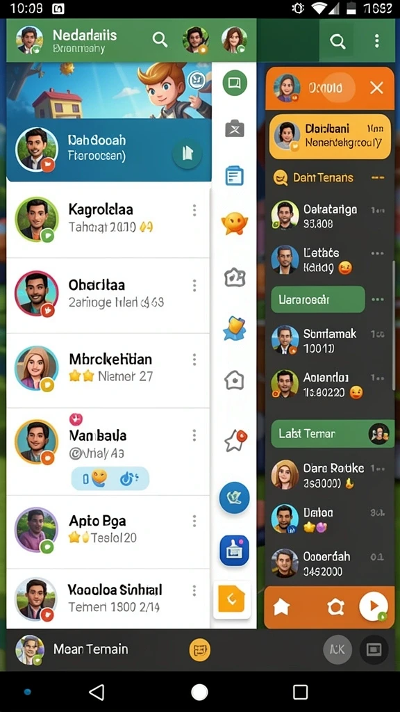 Momen seru saat karakter menghadapi rintangan.