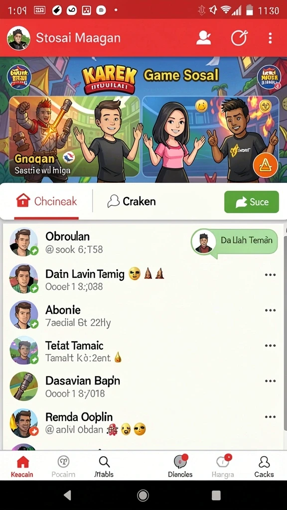 Karakter unik yang dapat dikustomisasi sesuai keinginan.
