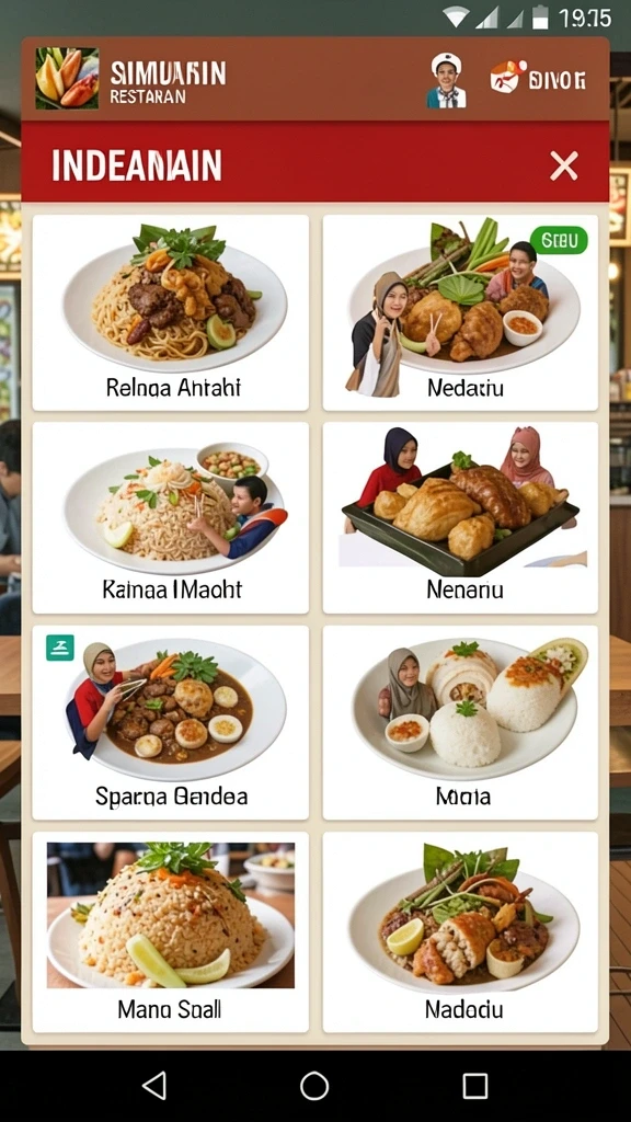 Tampilan antarmuka yang user-friendly.