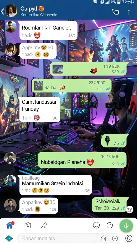 Tangkapan layar memperlihatkan sistem penghargaan yang menarik.