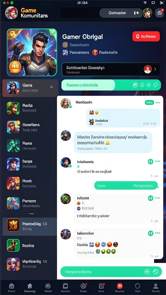 Karakter-karakter unik dengan desain yang menarik.