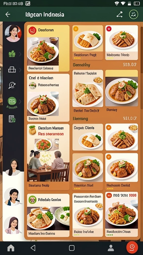 Karakter yang unik dan penuh warna.